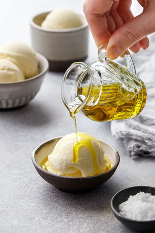 Olive Oil Ice Cream with Fleur de Sel